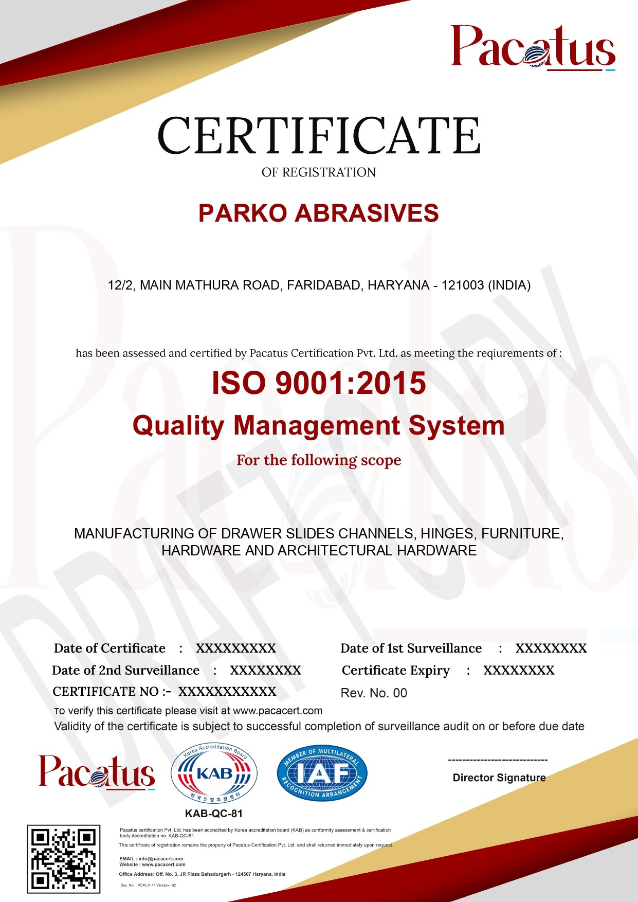 parko-iso-certificate